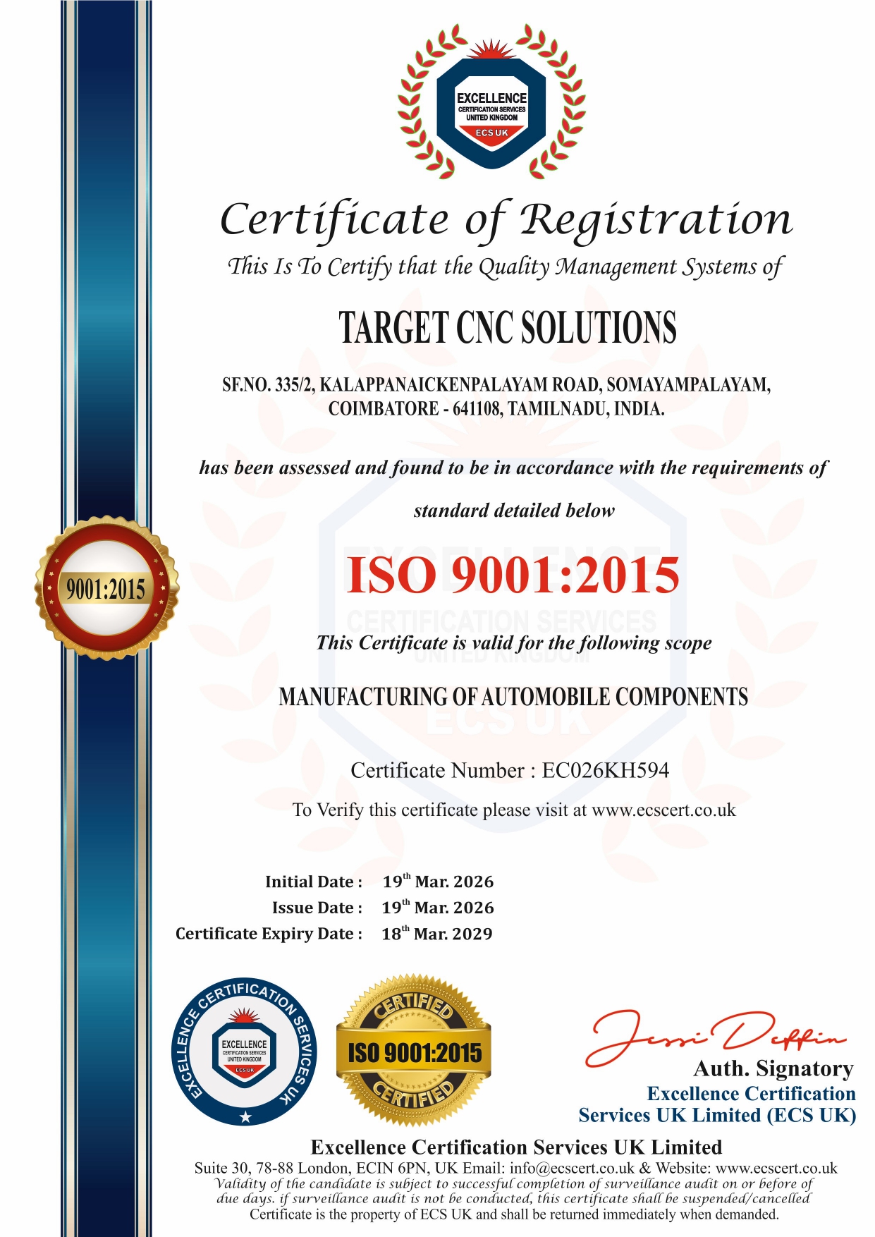ISO Certification